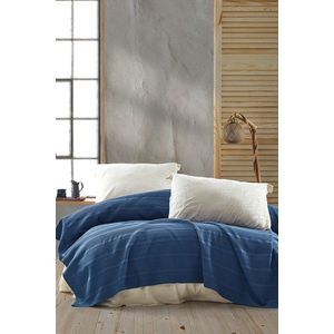 Cuvertura matlasata dubla, L'essentiel Maison, Leona, Albastru imagine