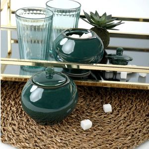Set boluri de zahăr din ceramică, Hermia, 275KRM1312, Antibacterian, Verde imagine