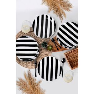 Set platouri servire, Hermia, 275KRM1632, Antibacterian, Alb/Negru imagine