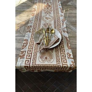 Traversa de masa, Hermia, 626SRT1149, Tigla Roșu/Alb imagine