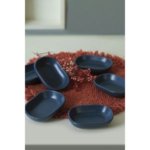 Set boluri pentru aperitive, Hermia, 275KRM2138, Antibacterian, Albastru Mat imagine