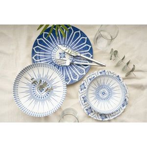 Serviciu de masa, Hermia, 387GRP1357, Farfurie: 20 × 20 × 3, 5 cm (6 bucăți), Multicolor imagine