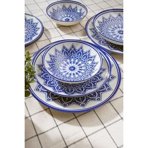 Serviciu de masa, Hermia, 387GRP1355, Farfurie: 20 × 20 × 4 cm (6 bucăți), Multicolor imagine