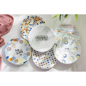 Set farfurii pentru desert, Hermia, 513RKT1113, Multicolor imagine