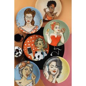 Set platouri servire, Hermia, 710KTP9346, Multicolor imagine