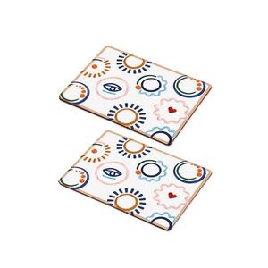 Set de covorașe de masă din lemn, Hermia, 280TMA1574, Multicolor imagine