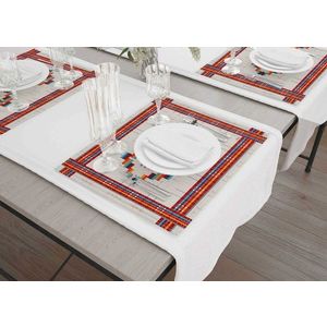 Set suporturi pentru farfurie, Hermia, 742TMA7791, Dimensiune: 35 x 50 cm (6 bucăți), Multicolor imagine
