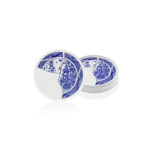 Set platouri servire, Hermia, 280TMA1461, Alb/Albastru imagine