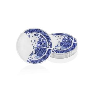 Set platouri servire, Hermia, 280TMA1457, Alb/Albastru imagine