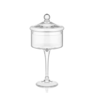 Farfurie de sticlă pentru biscuiți, Hermia, 742TMA2810, Transparent imagine