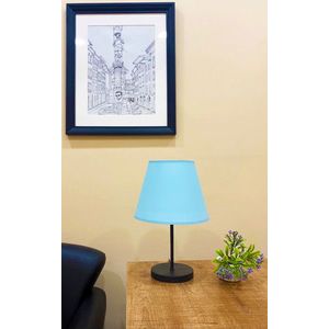 Lampa de masa, Opviq, 390FLH1720, Albastru/Negru imagine