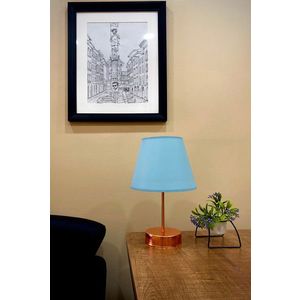 Lampa de masa, Opviq, 390FLH1719, Albastru / Aur roz imagine