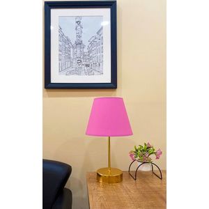 Lampa de masa, Opviq, 390FLH1712, Roz/Auriu imagine
