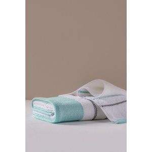 Set prosoape, L'essentiel Maison, Shiny, 97% Bumbac/3% Poliester, Turcoaz imagine