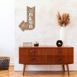 Decoratiune de perete, Ice Cold Beer, Dimensiune: 45 x 70 cm, Cupru imagine