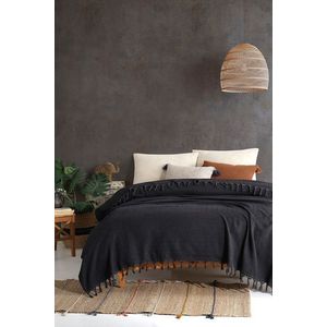 Cuvertura matlasata dubla, L'essentiel Maison, Roma, Negru imagine