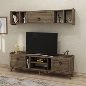 Comoda TV, Hanah Home, Alya, 180x40x27 cm, Maro imagine