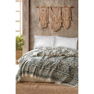 Cuvertura Double Pique, 220x240 cm, 100% bumbac, Fil, Viaden, kaki imagine