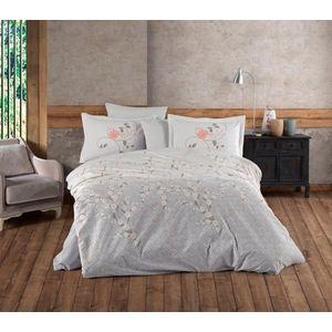 Lenjerie de pat dubla 4 piese, L'essentiel Maison, Missy, Gri imagine