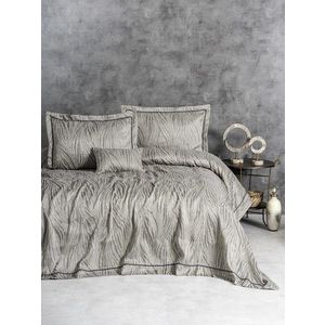 Set cuvertura de pat dubla 3 piese, L'essentiel Maison, Kaylan, Bej imagine