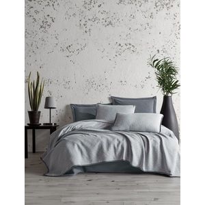 Set cuvertura de pat dubla 3 piese, L'essentiel Maison, Silvano, Gri imagine