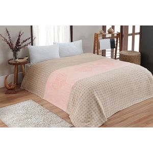 Patura Double, L'essentiel Maison, Cotton Becky, Bej / Roz imagine