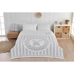 Patura Double, L'essentiel Maison, Cotton Klaus, Gri/Alb imagine