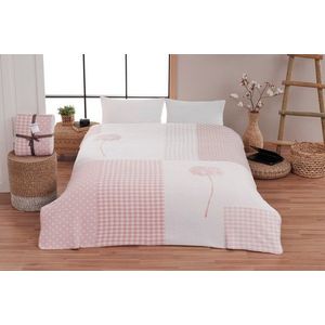 Patura Double, L'essentiel Maison, Cotton Rita, Roz/Alb imagine