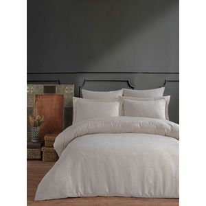 Lenjerie de pat dubla, L'essentiel Maison, Catena, Crem imagine