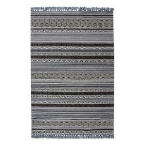 Covor rezistent IN 02 - White, Black, 160x230 cm imagine