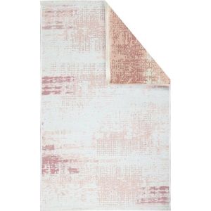 Covor Eko rezistent, NK 01 - Cream, Pink, 75x150 cm, 100% poliester, 75 x 150 cm imagine