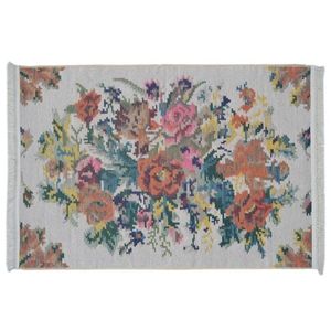 Covor Eko rezistent, 1502 - White, 100% poliester, 75 x 300 cm imagine