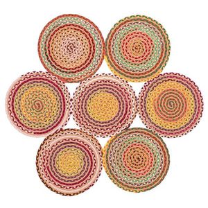 Covor Eko rezistent, CMX 03, 50% bumbac, 50% poliester, 90 cm Ø imagine