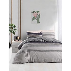 Lenjerie de pat pentru o persoana (FR), L'essentiel Maison, Style, Gri / Mov / Negru imagine