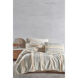 Lenjerie de pat dubla, L'essentiel Maison, Nidus, Verde imagine