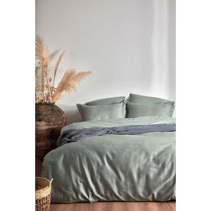 Lenjerie de pat dubla, L'essentiel Maison, Kelebek, Verde imagine