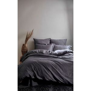 Lenjerie de pat dubla, L'essentiel Maison, Kelebek, Gri imagine