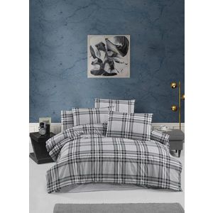 Lenjerie de pat pentru o persoana Single XL (DE), L'essentiel Maison, Linda, Gri / Gri închis imagine