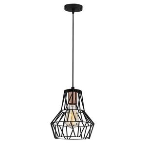 Lustra Tortum N-1055, Noor, 20 x 115 cm, 1 x E27, 100W, negru imagine