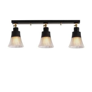 Lustra Foca N-116, Noor, 62 x 22 cm, 3 x E27, 100W, negru imagine