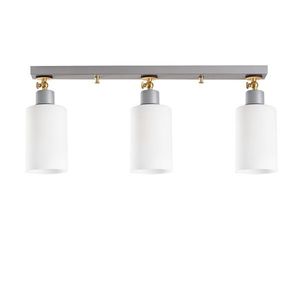 Lustra Balcova N-341, Noor, 25 x 64 cm, 3 x E27, 100W, argintiu imagine