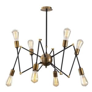 Candelabru Harput N-1315, Noor, 78 x 80 cm, 8 x E27, 100W, negru imagine