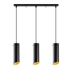 Lustra Sivani MR - 977, Opviq, 60 x 8 x 114 cm, 3 x E27, 40W, negru/galben imagine