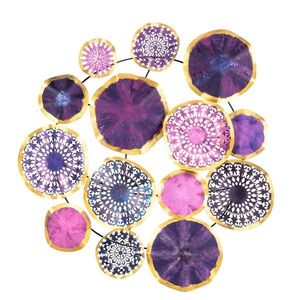 Decoratiune de perete, Old, Tanelorn, 74x74 cm, metal imagine