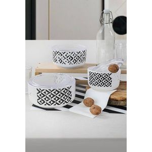 Set 3 recipiente pentru depozitare Trigon Duo, Keramika, 12/14/16 cm, ceramica imagine