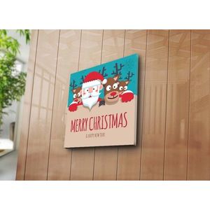 Tablou decorativ, 4545YYC-003, 45x45 cm, Multicolor imagine