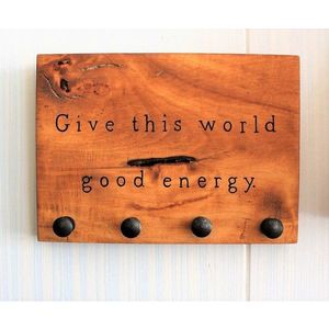 Suport chei, Good Energy, 20x15x1.8 cm, Maro imagine