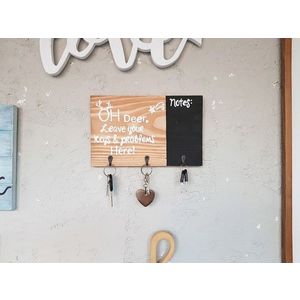 Suport chei, Oh Deer, 28x20x2 cm, Maro imagine