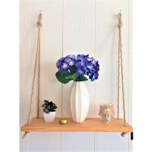 Raft de perete, Swing, 60x20x2.5 cm, Maro imagine