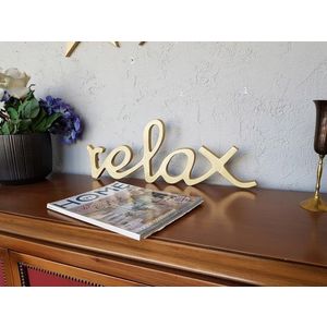 Decoratiune de perete, Gold Relax, 33x20x2 cm, Auriu imagine